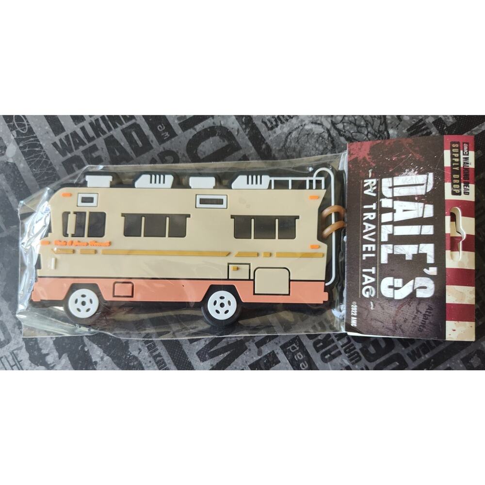 AMC TWD Walking Dead Dale's RV Travel Bag Luggage Tag Exclusive Supply Drop